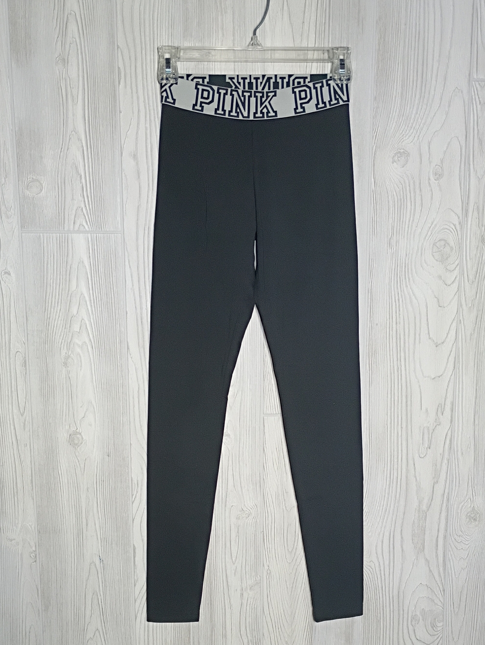 PINK Victoria's Secret Black Yoga Pants with Branded Waistband